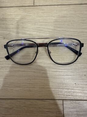 Colours by Alexander Julian Eyeglasses Mens Black Aviator Cutner 54-18-145